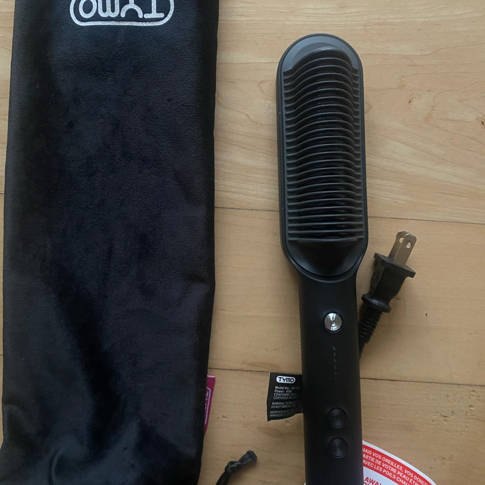 TYMO Black Hair Straightening Brush